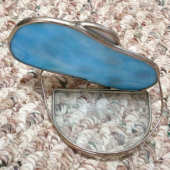 Stained glass flio flop tea light holder - Picture 2 of 3